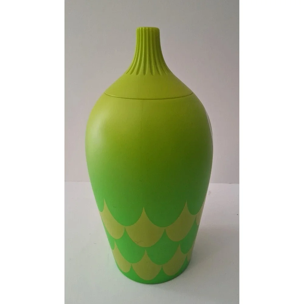 Rare A di Alessi S. Giovannoni Sugar Castor R Takeda Green Hand Decorated Caster